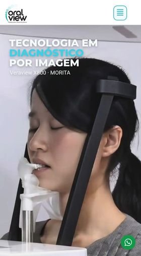 Site Oral View no celular